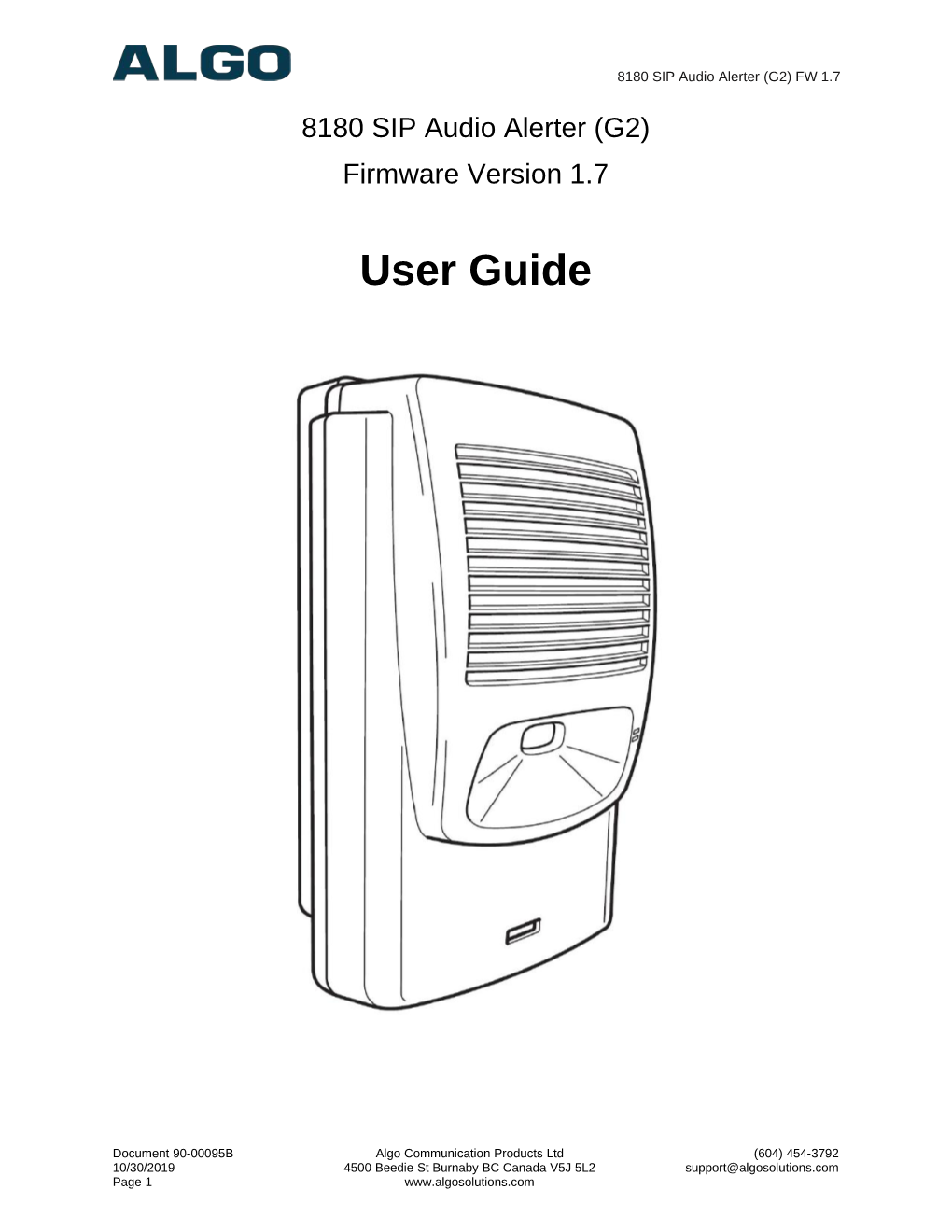 8180 G2 User Guide