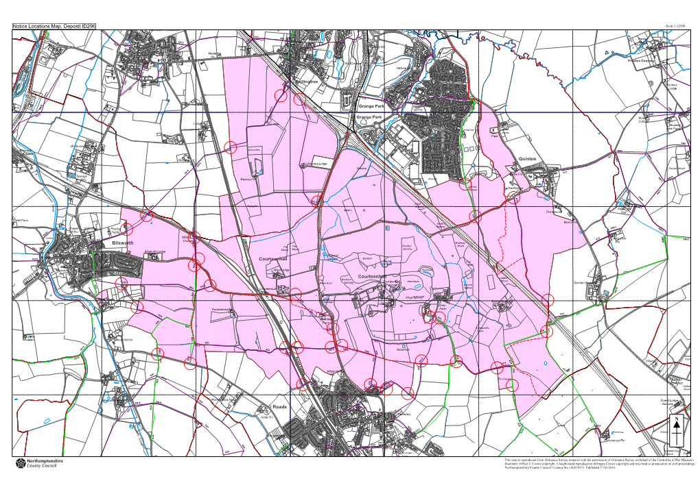 N Notice Locations Map. Deposit ID296