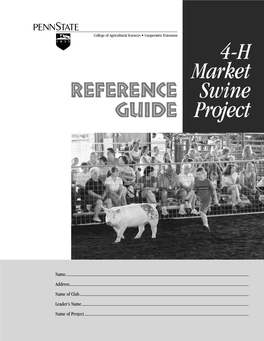 4-H Market Swine Project