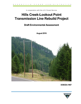 Hills Creek-Lookout Point Transmission Line Rebuild Project