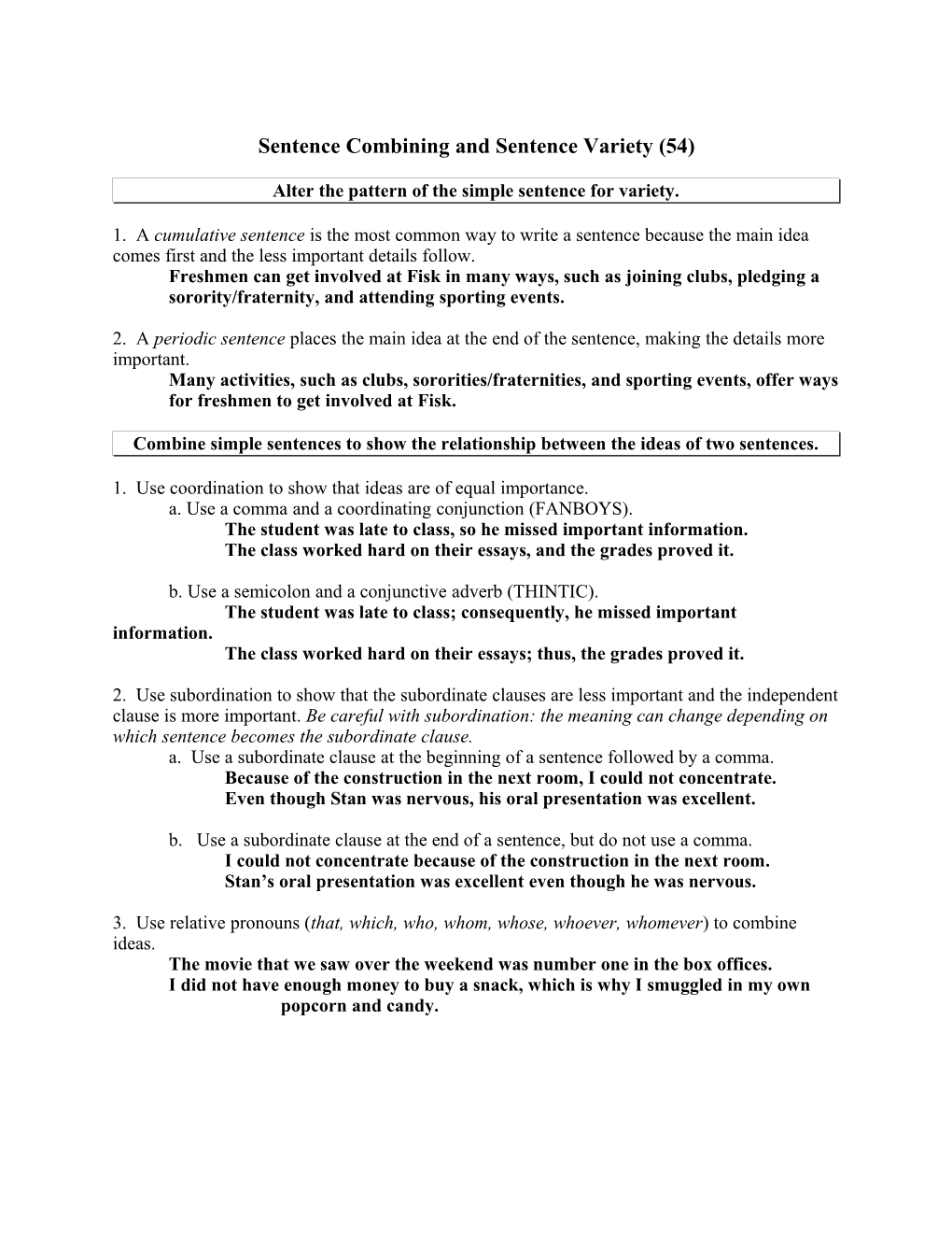 Sentence Combining And Sentence Variety Tutorial (9)