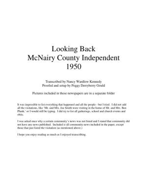 Looking Back Mcnairy County Independent 1950