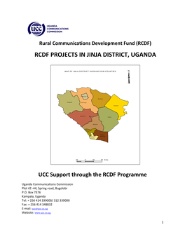 Rcdf Projects in Jinja District, Uganda
