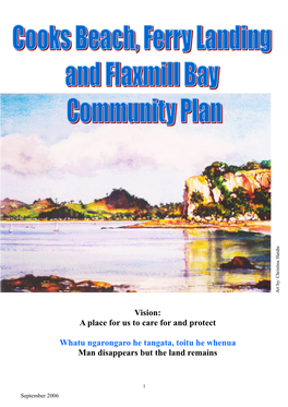 FINAL Cooks Beach, Ferry Landing & Flaxmill Bay Community Plan .Pub