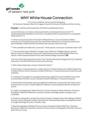 WNY White House Connection Patch