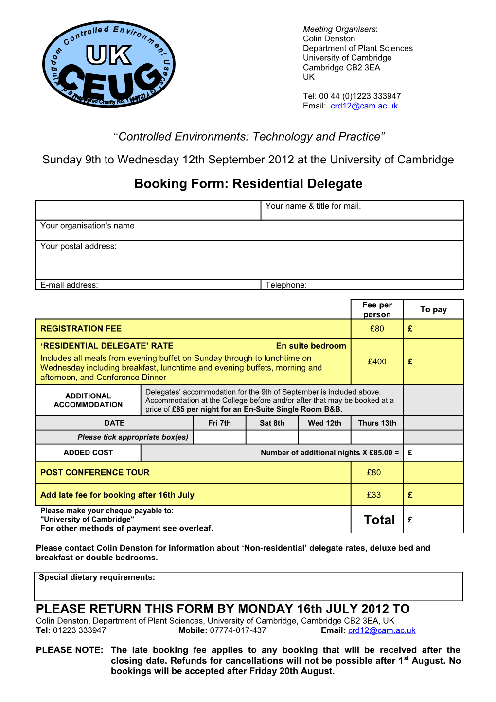 Controlled Environments: Technology and Practice