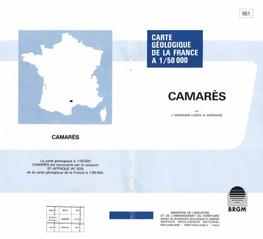 Notice Explicative De La Feuille Camarès À 1/50 000