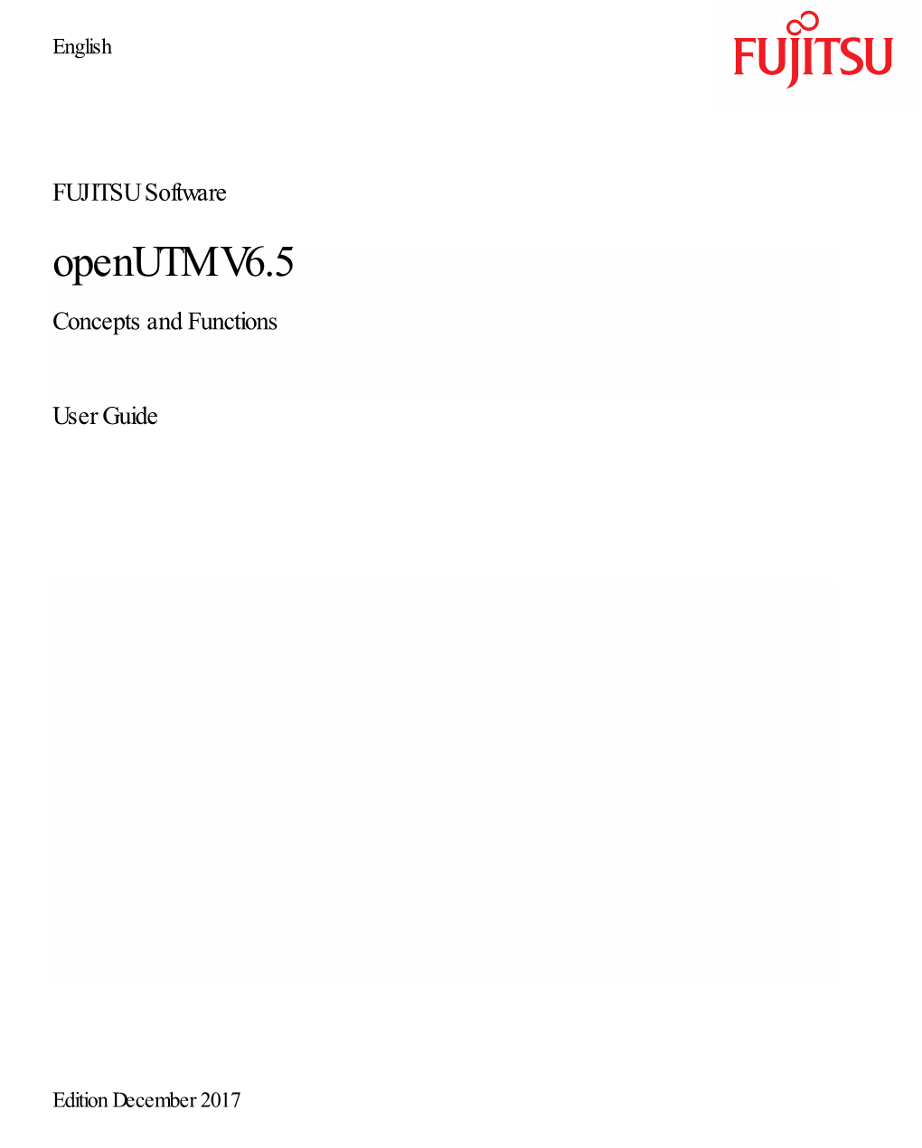 Openutm V6.5 Concepts and Functions