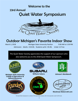 Quiet Water Symposium