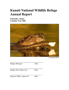 Kanuti National Wildlife Refuge Annual Report