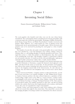 Inventing Social Ethics