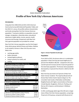 Profile of New York City's Korean Americans