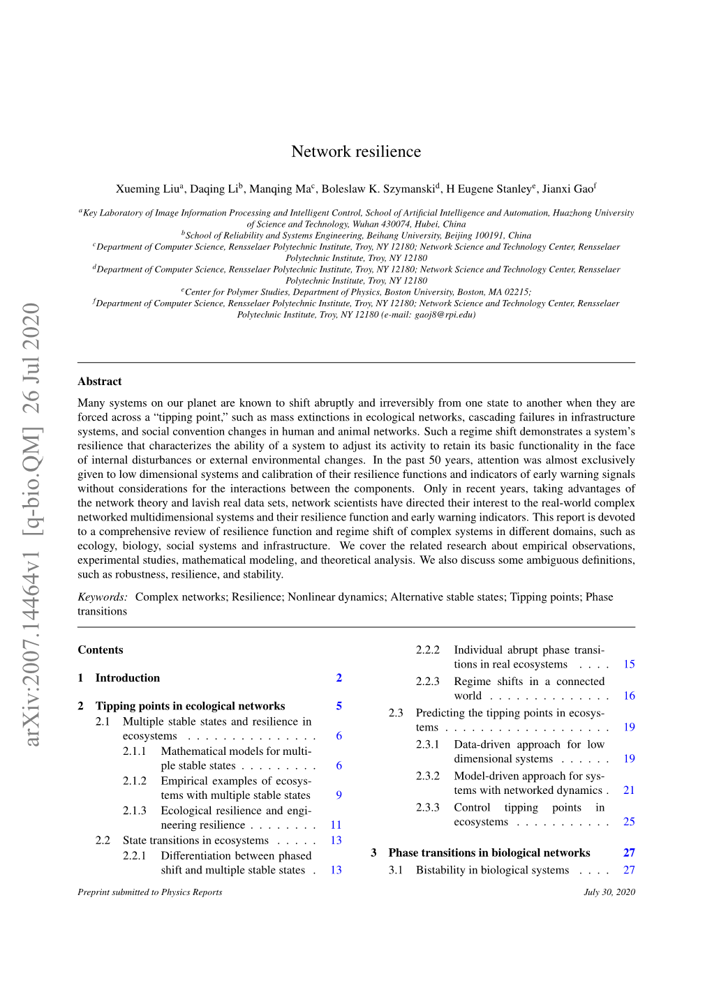 Network Resilience