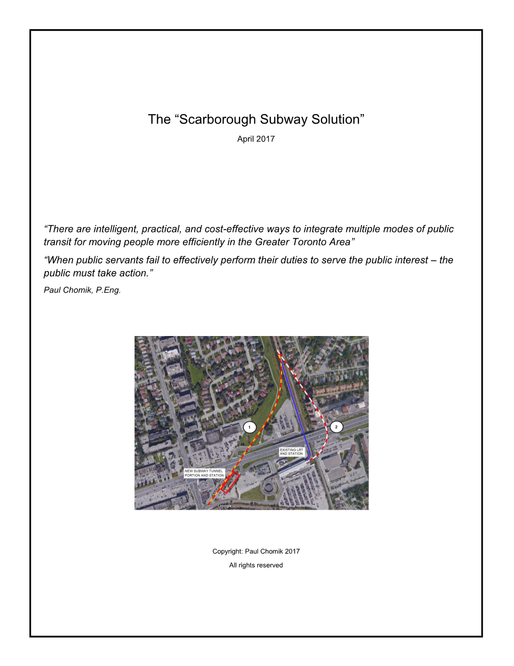 The “Scarborough Subway Solution”