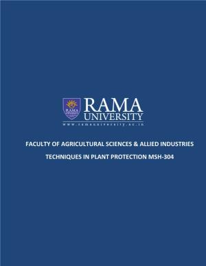 Faculty of Agricultural Sciences & Allied Industries