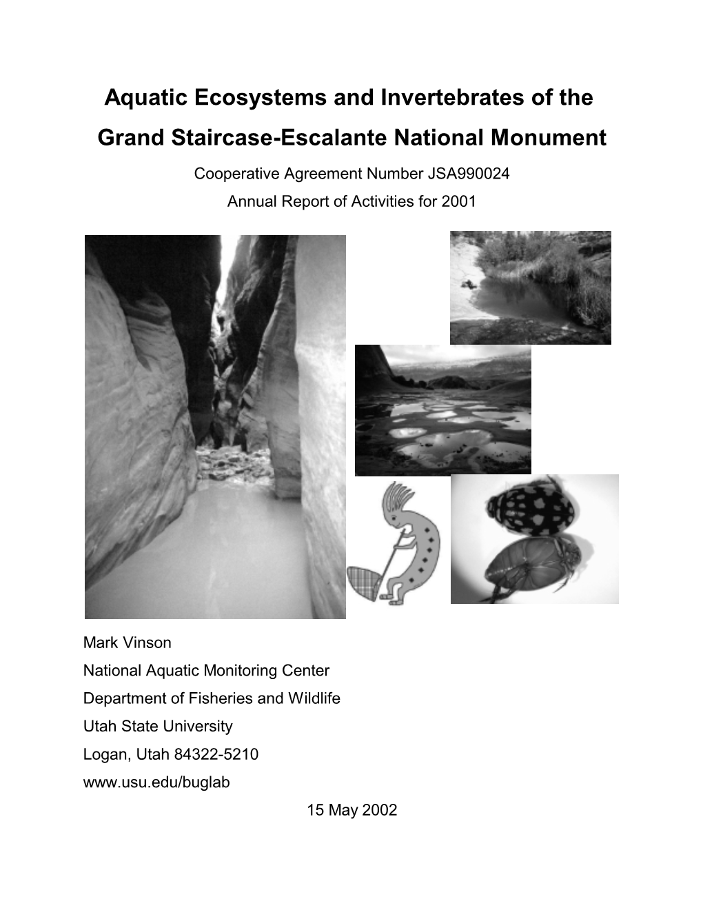 Aquatic Ecosystems and Invertebrates of the Grand Staircase-Escalante National Monument