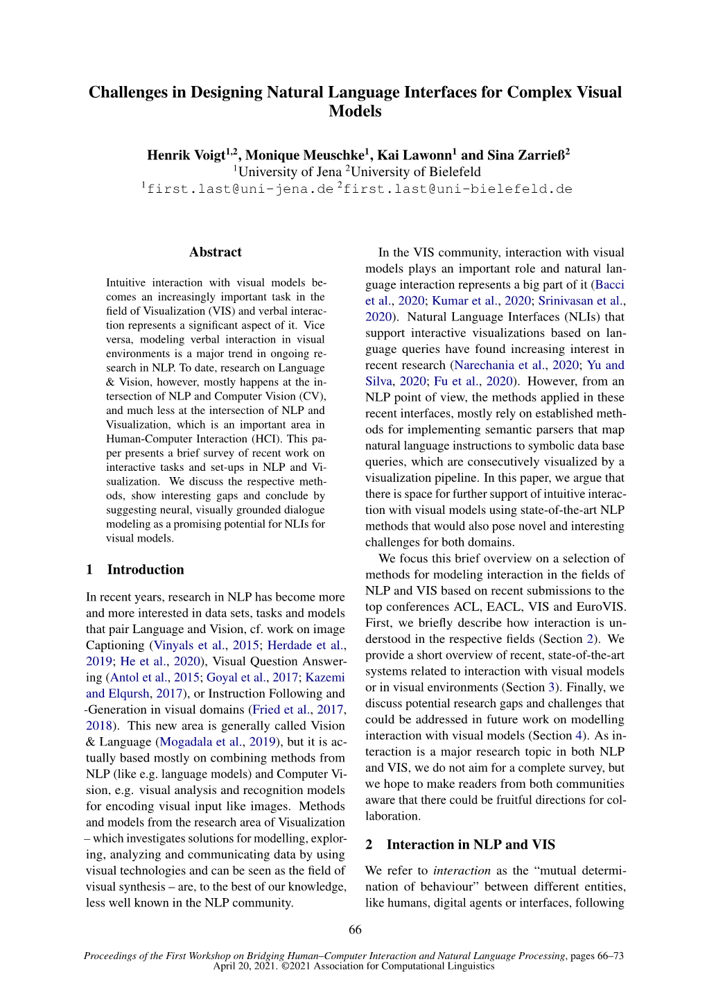 Challenges in Designing Natural Language Interfaces for Complex Visual Models