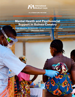Mental Health and Psychosocial Support in Guinea-Conakry Dr
