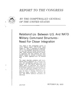 LCD-77-447 Relationships Between US and NATO Military