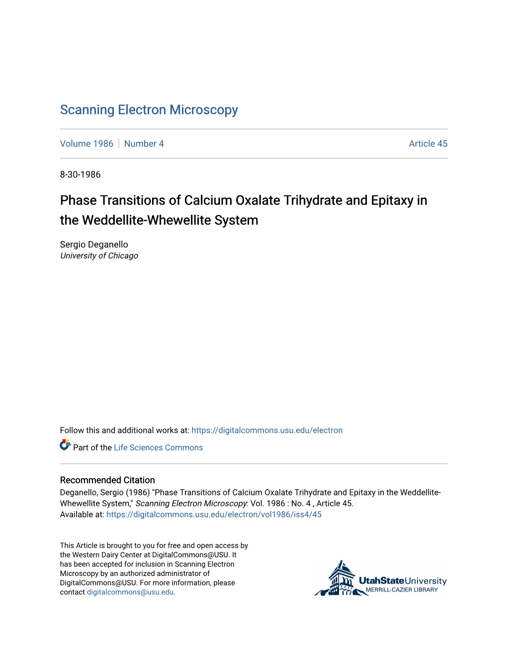 Phase Transitions of Calcium Oxalate Trihydrate and Epitaxy in the Weddellite-Whewellite System