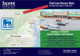 Food Lion Grocery Store 845 Village Blvd