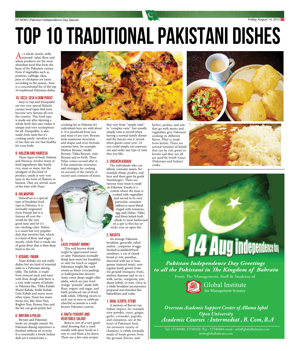 Top 10 Traditional Pakistani Dishes