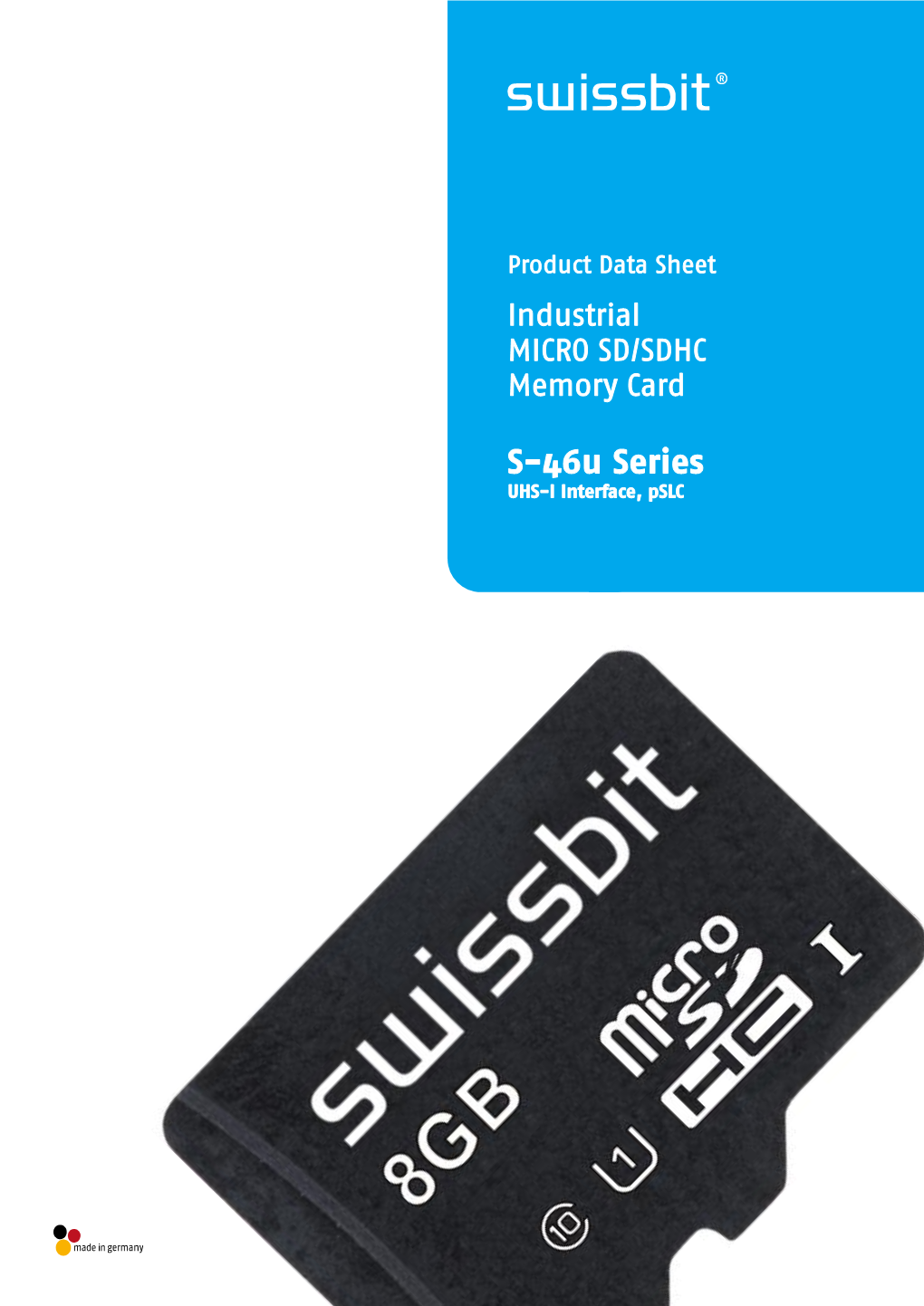 Product Data Sheet Industrial MICRO SD/SDHC Memory Card