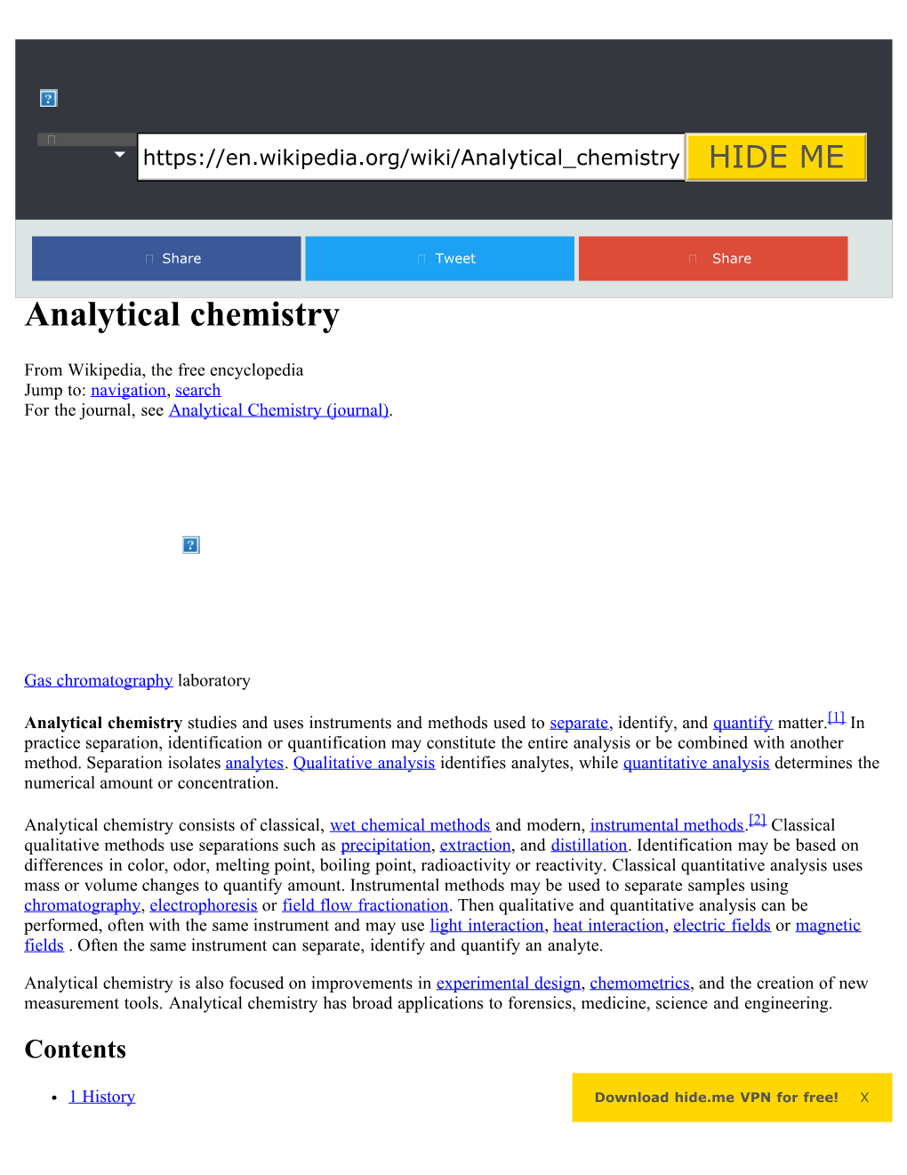 Analytical Chemistry