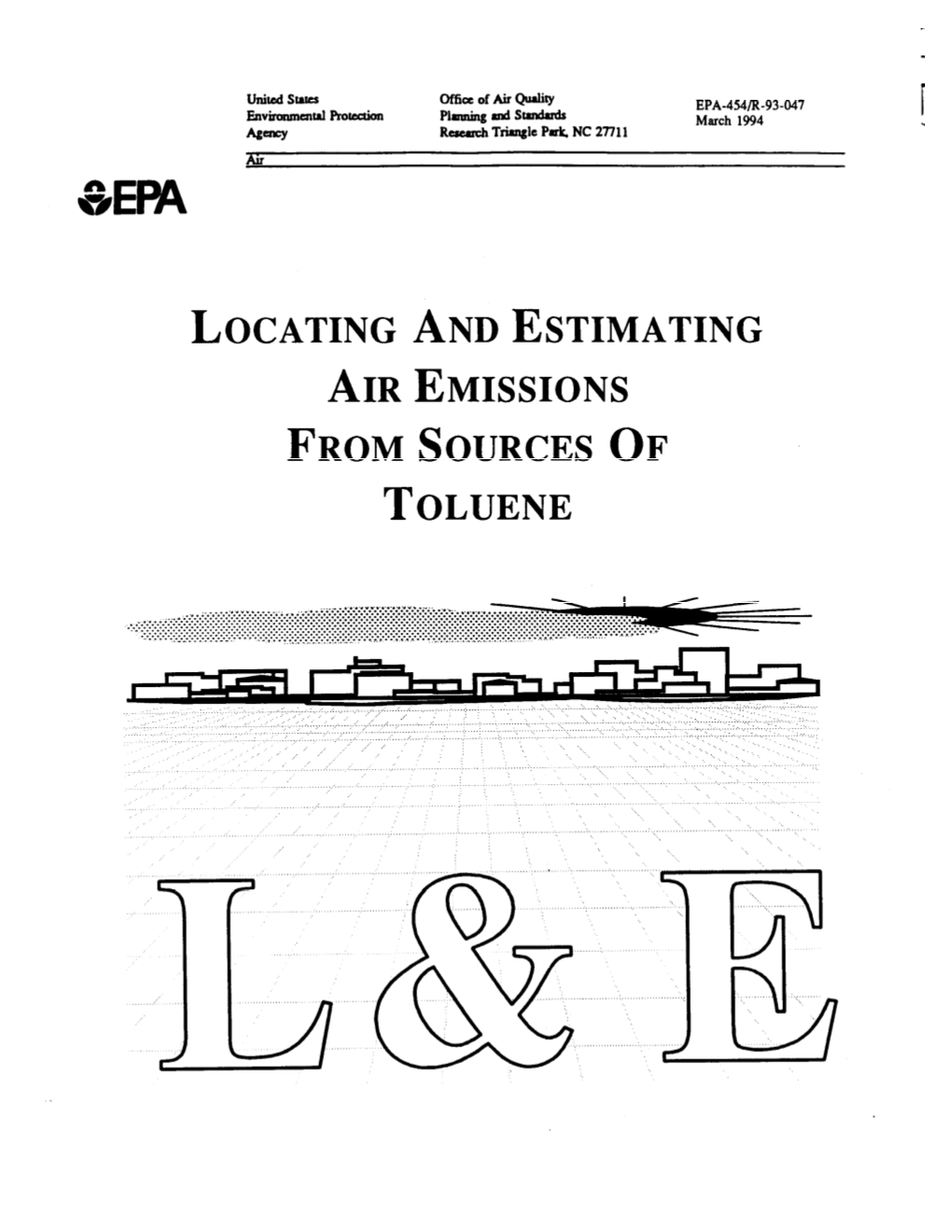 Locating and Estimating Sources of Toluene