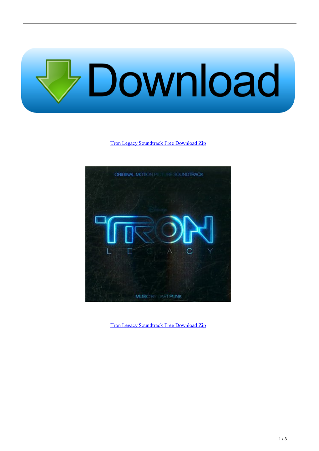 Tron Legacy Soundtrack Free Download Zip