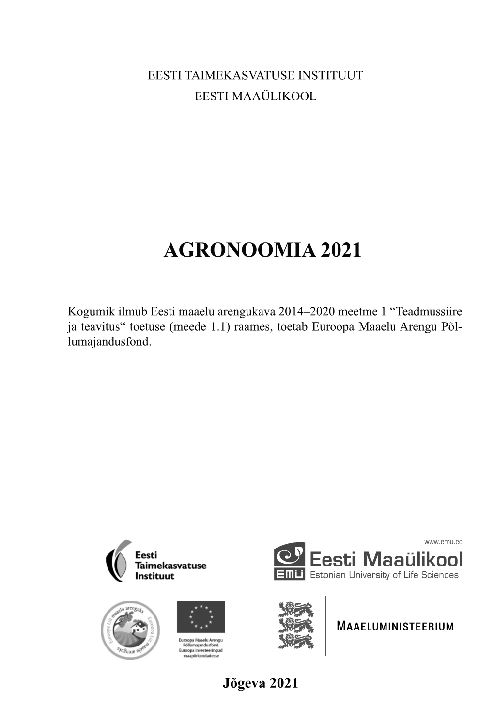 Agronoomia 2021