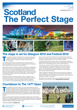 The Stage Is Set for Glasgow 2018 and Festival 2018 Countdown to The
