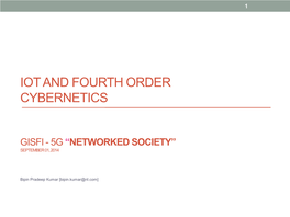 Iot and Fourth Order Cybernetics GISFI