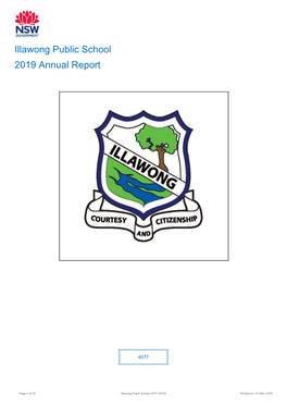 2019 Illawong Public School Annual Report