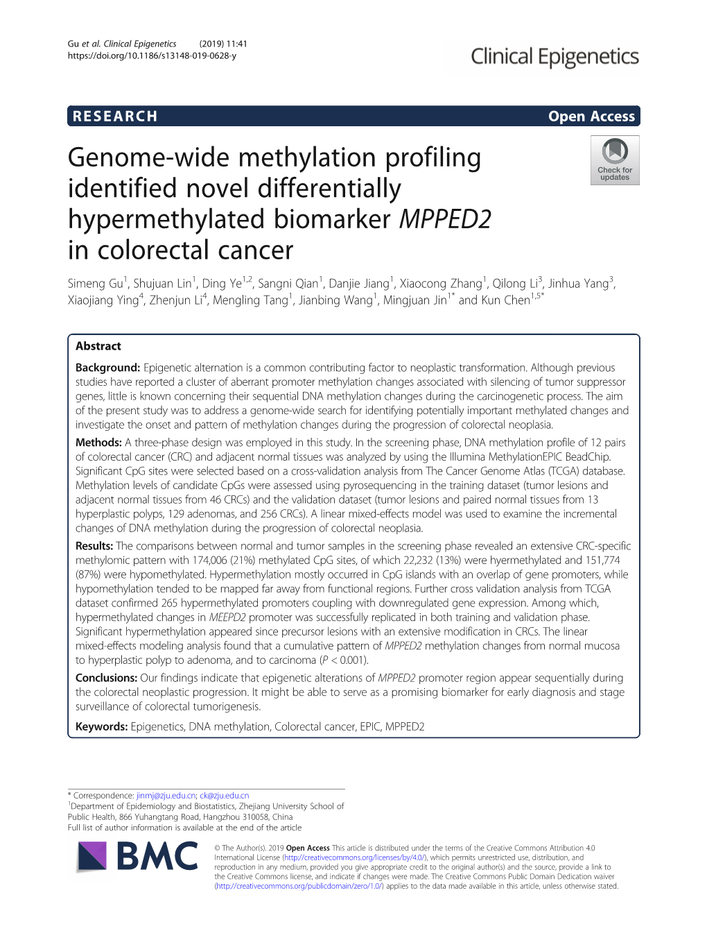 Genome-Wide Methylation Profiling Identified Novel Differentially