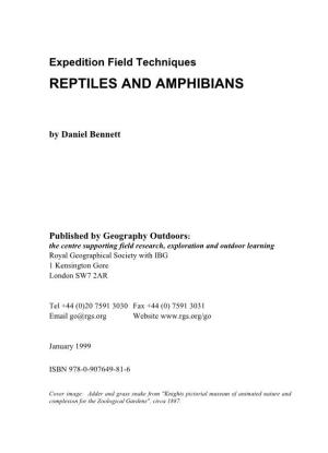 Filed Techniques-Reptiles