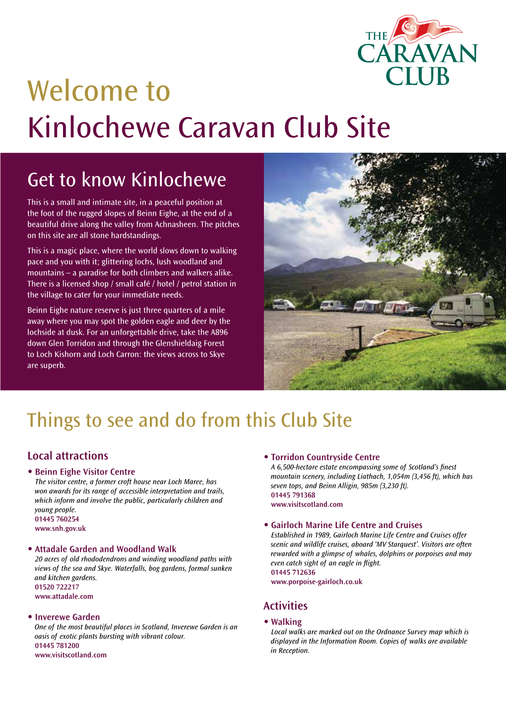 Kinlochewe Caravan Club Site