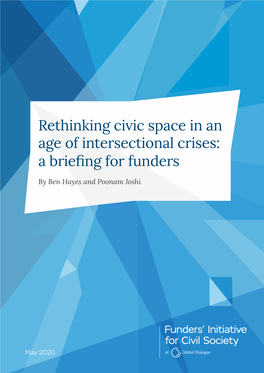 Rethinking Civic Space in an Age of Intersectional Crises: a Briefing for Funders