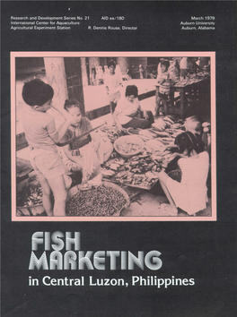 Fish Marketing in Central Luzon, Philippines*