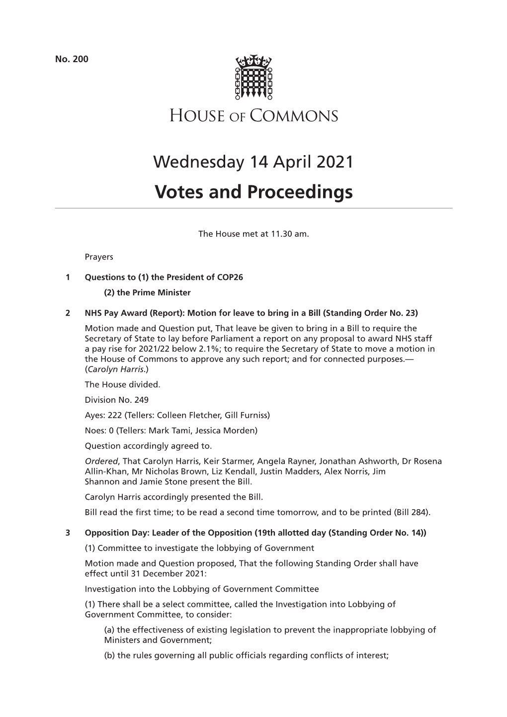 View Votes and Proceedings PDF File 0.03 MB