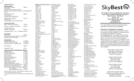 2017 Skybest TV Annual Notification Information Ashe, Avery, Caldwell & Watauga Counties in North Carolina