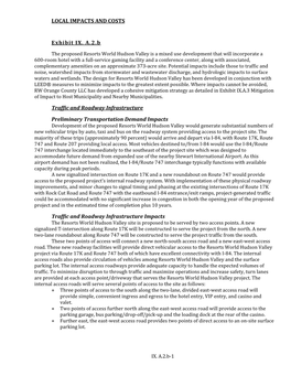 LOCAL IMPACTS and COSTS Exhibit IX. A.2.B Traffic and Roadway