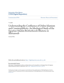 An Ideological Study of the Egyptian Muslim Brotherhood's Rhetoric in Ikhwanweb Soumia Dhar