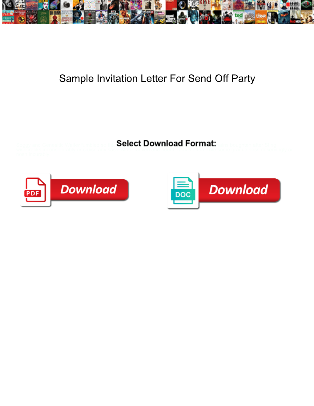 Sample Invitation Letter For Send Off Party DocsLib