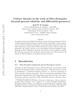Unitary Theories in the Work of Mira Fernandes (Beyond General