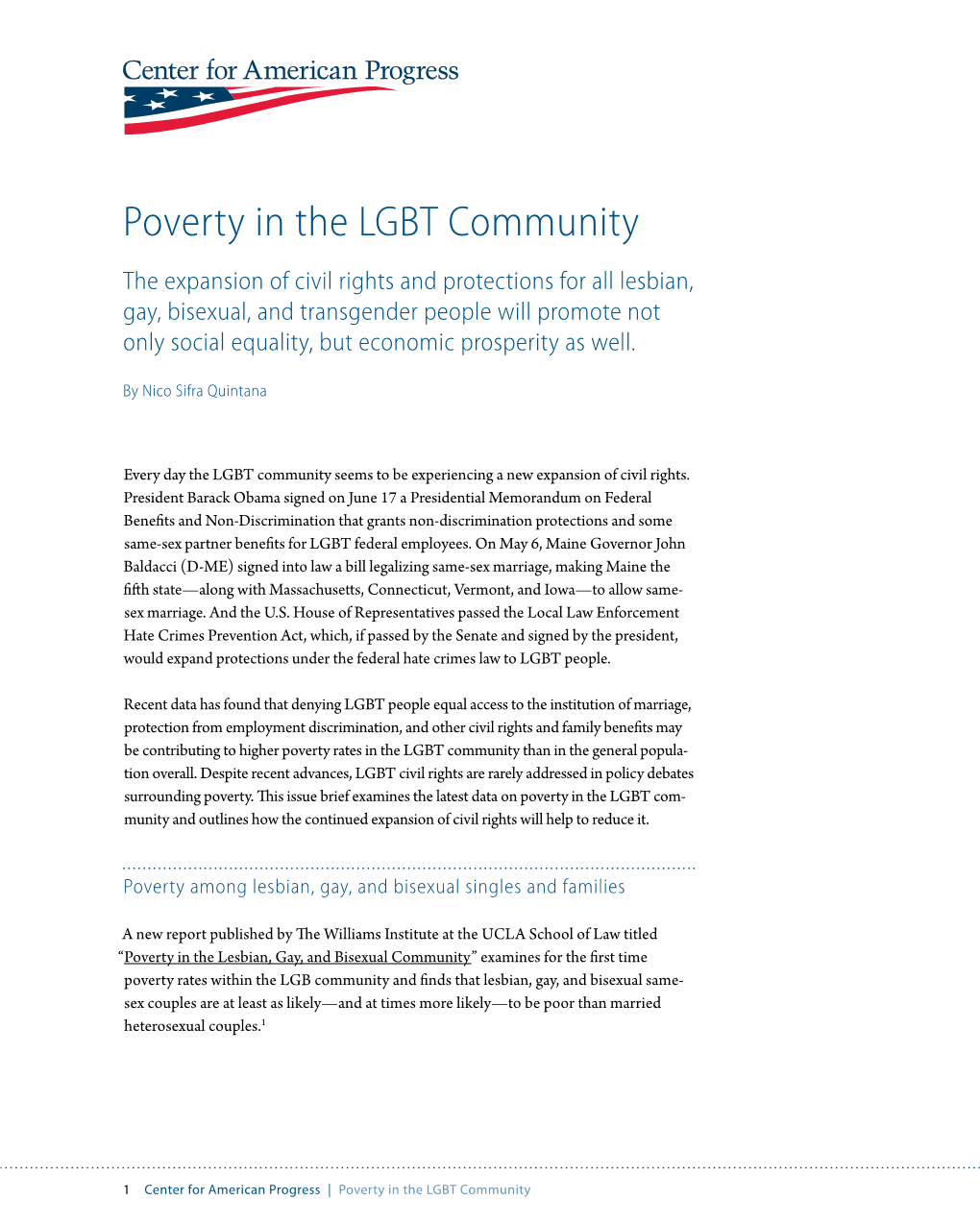 Poverty in the LGBT Community