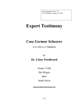 Expert Opinion 2 on Persecution in Germany