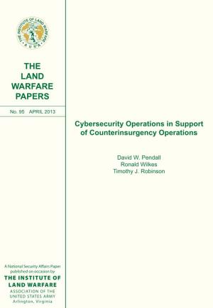 Cyberspace Operations in Support of Counterinsurgency Operations