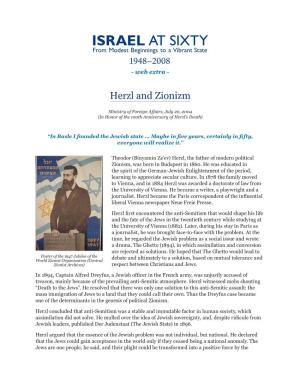 Herzl and Zionism