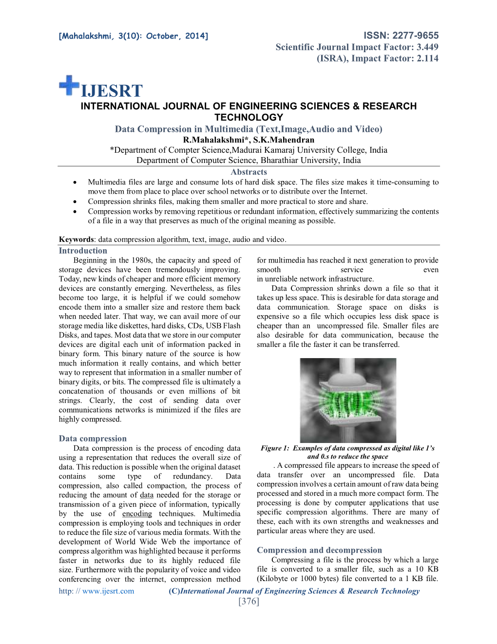 International Journal of Engineering Sciences